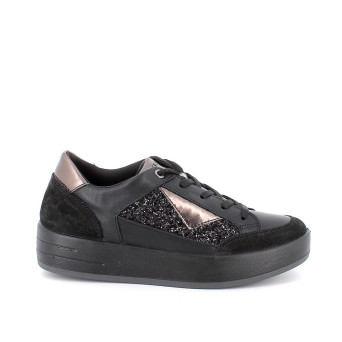 Sneakers da donna nero con lacci Sneakers da donna nero con lacci
