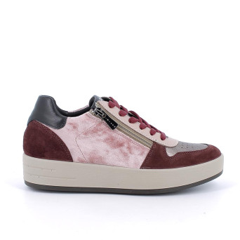 Sneakers for women burgundy with zip Sneakers for women burgundy with zip