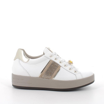 Sneakers da donna bianco con lacci Sneakers da donna bianco con lacci