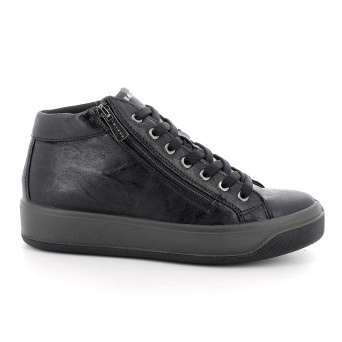 Sneakers da donna nero con zip Sneakers da donna nero con zip