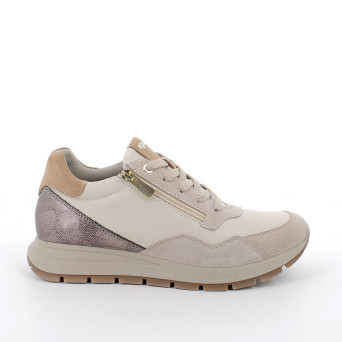 Sneakers for women beige with zip Sneakers for women beige with zip