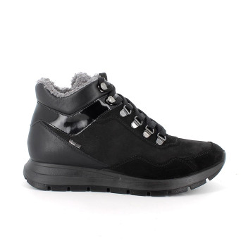 Botines con gore-tex para mujer negro con cordones Botines con gore-tex para mujer negro con cordones