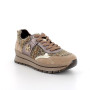 Sneaker pour femme beige et brun avec lacets Sneaker pour femme beige et brun avec lacets