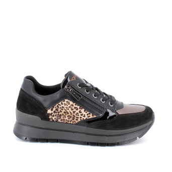 Sneakers da donna nero con zip Sneakers da donna nero con zip