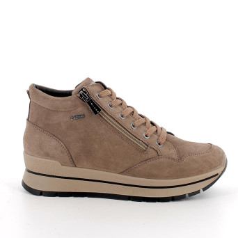 Sneakers gore-tex da donna beige con zip Sneakers gore-tex da donna beige con zip