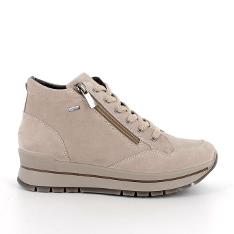 Sneakers gore-tex da donna beige con zip Sneakers gore-tex da donna beige con zip