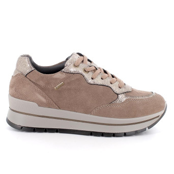 DAME GORE-TEX SNEAKER BEIGE MIT SENKEL DAME GORE-TEX SNEAKER BEIGE MIT SENKEL