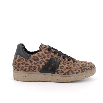 Sneakers da donna marrone con lacci Sneakers da donna marrone con lacci