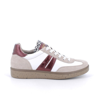 Женские кроссовки на шнурках, белый/бежевый Женские кроссовки на шнурках, белый/бежевый