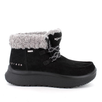 Bottillon gore-tex pour femme noir avec lacets Bottillon gore-tex pour femme noir avec lacets