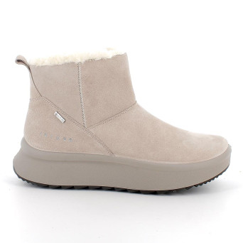 Goretex boots with wedge for women beige with zip Goretex boots with wedge for women beige with zip