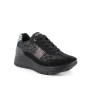 Sneakers with wedge for women black with laces Sneakers with wedge for women black with laces