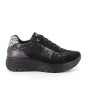 Sneakers with wedge for women black with laces Sneakers with wedge for women black with laces