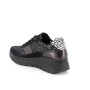 Sneakers with wedge for women black with laces Sneakers with wedge for women black with laces