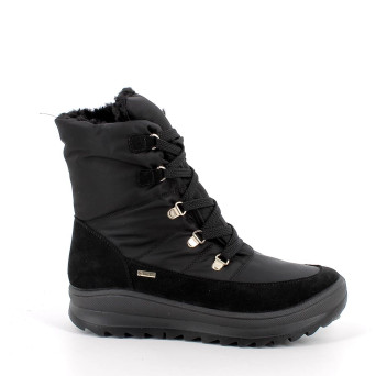 Scarponcini gore-tex da donna nero con lacci Scarponcini gore-tex da donna nero con lacci