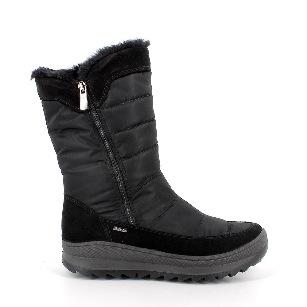 Stivali&#x20;gore-tex&#x20;da&#x20;donna&#x20;nero&#x20;con&#x20;zip