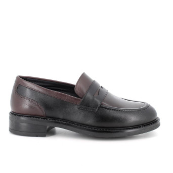 Mocassin pour femme noir et brun Mocassin pour femme noir et brun