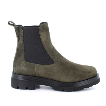 Stivaletti beatles da donna verde con elastico Stivaletti beatles da donna verde con elastico