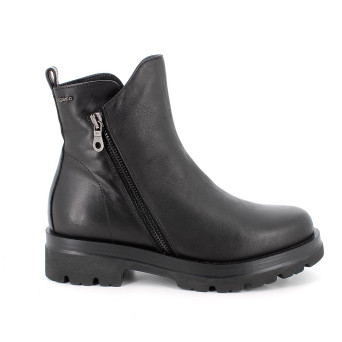 Half boots with heel for women black with zip Half boots with heel for women black with zip