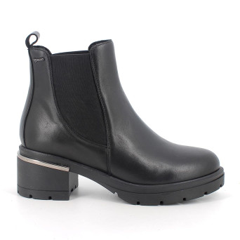 Half boots with heel for women black with elastic Half boots with heel for women black with elastic