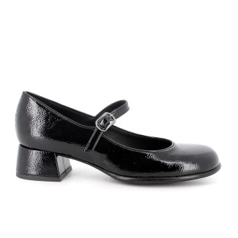 Décolleté avec talon pour femme noir avec boucle Décolleté avec talon pour femme noir avec boucle