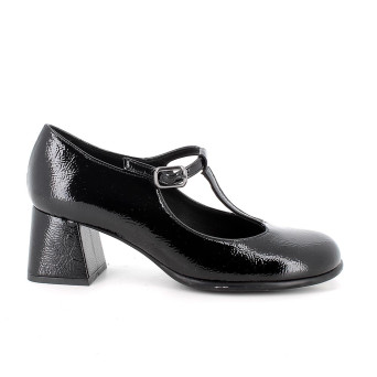 Décolleté avec talon pour femme noir avec boucle Décolleté avec talon pour femme noir avec boucle