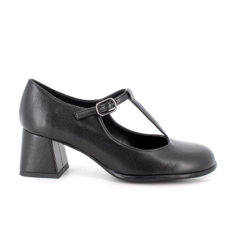 Décolleté con tacco da donna nero con fibbia Décolleté con tacco da donna nero con fibbia