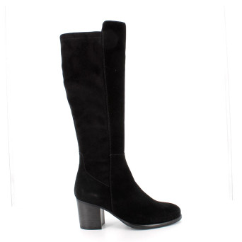 Botte avec talon pour femme noir avec zip Botte avec talon pour femme noir avec zip