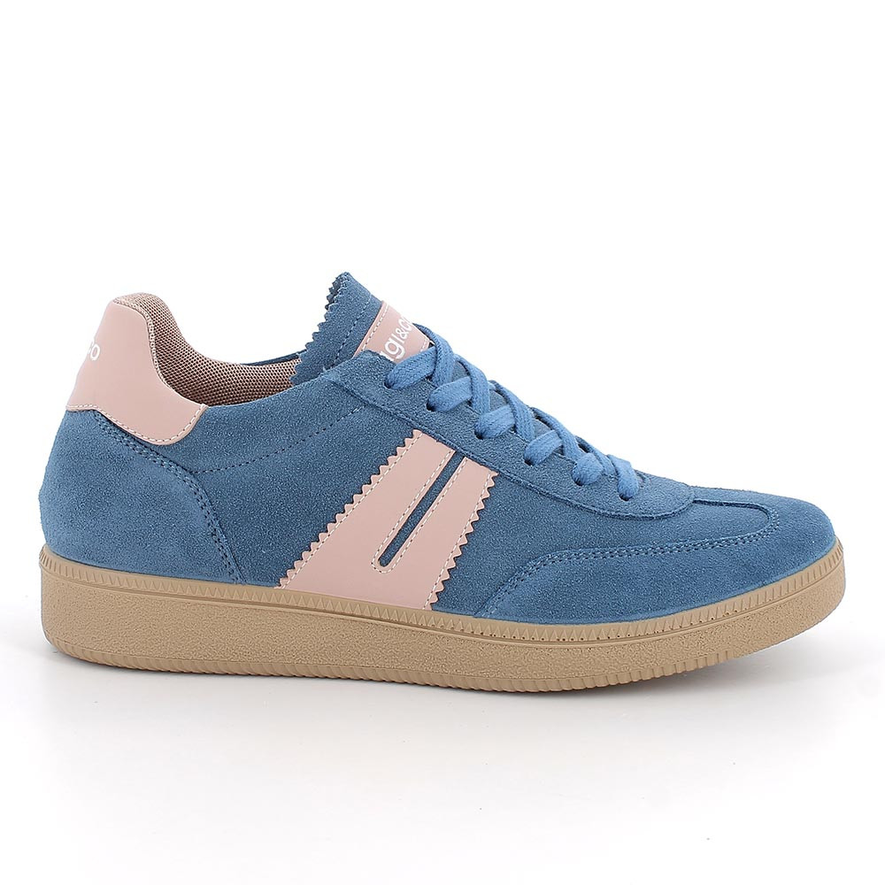 SNEAKERS FOR WOMAN BLUE WITH LACES