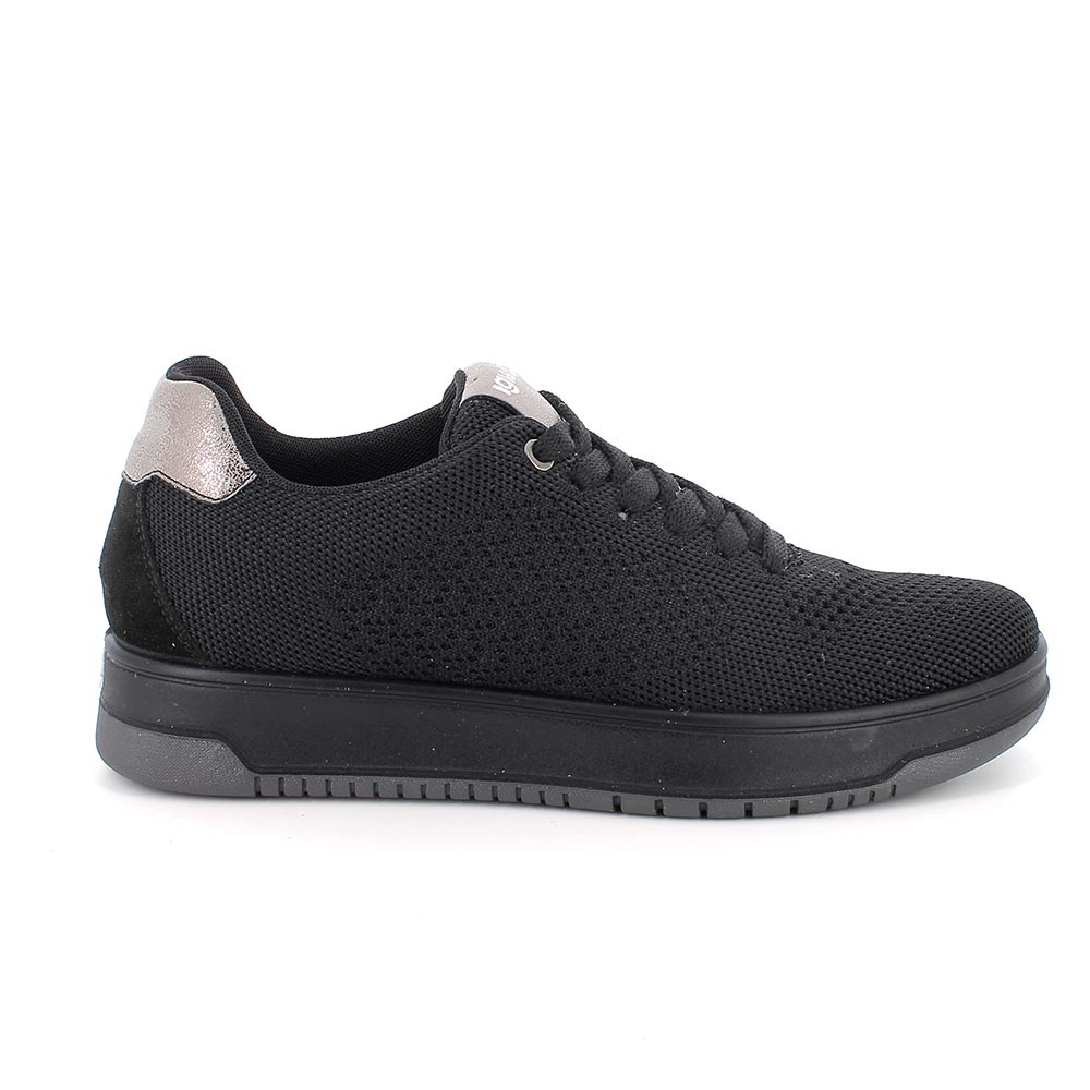 SNEAKERS FOR WOMAN BLACK WITH LACES