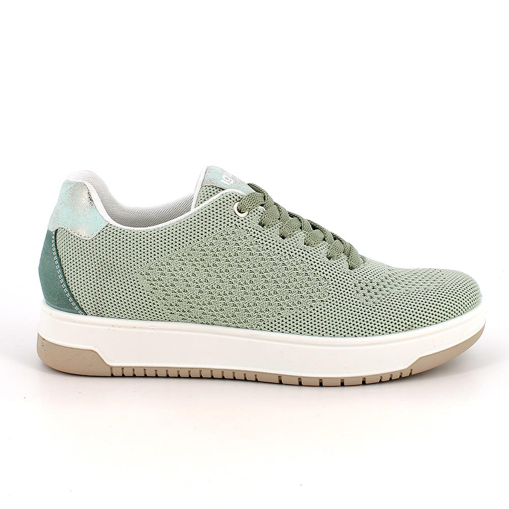 SNEAKERS FOR WOMAN GREEN WITH LACES