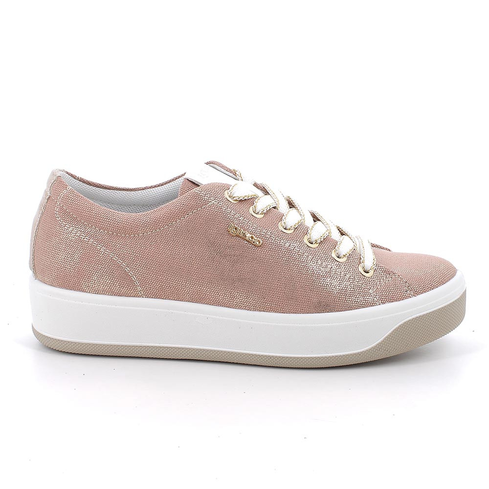 SNEAKERS FOR WOMAN PINK WITH LACES