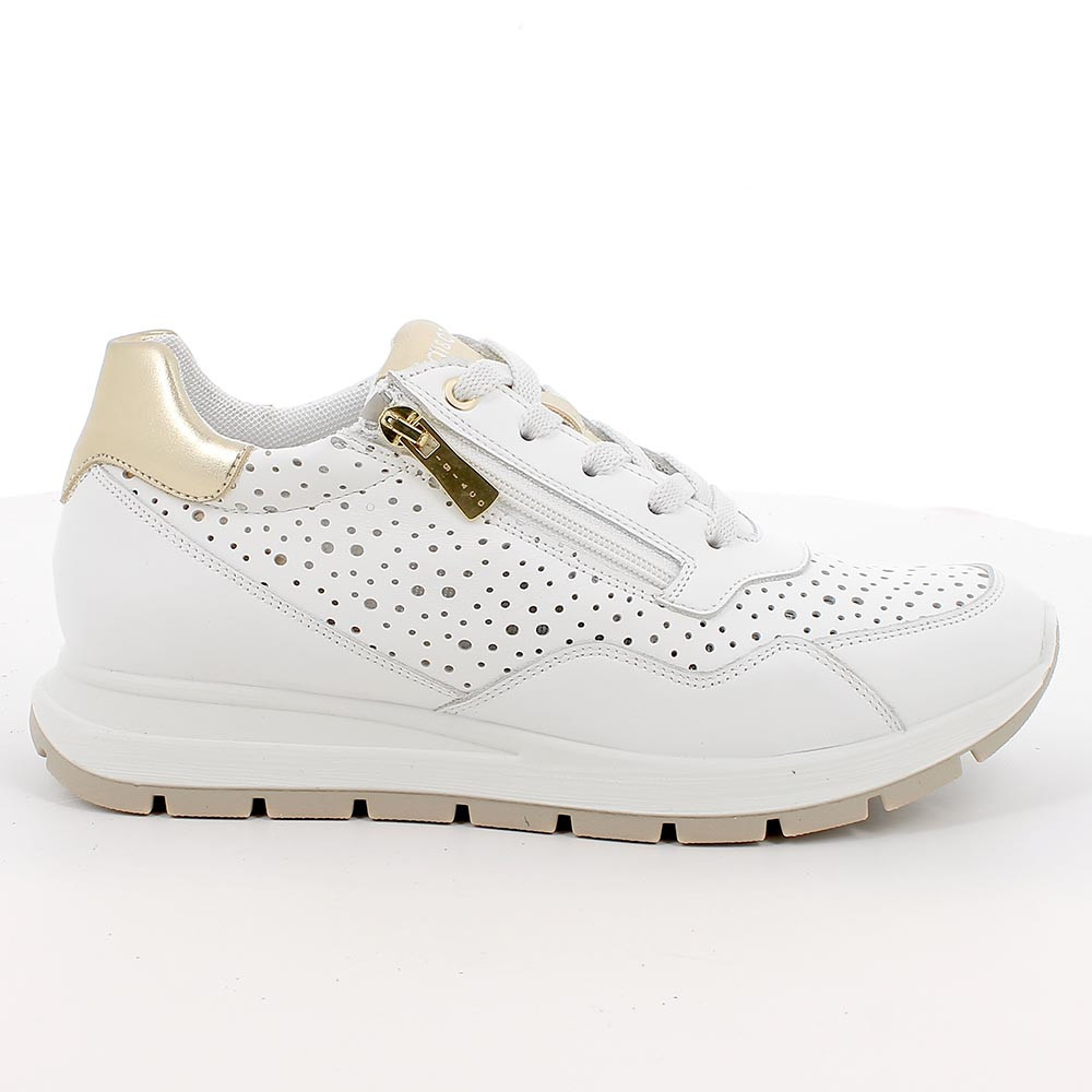 SNEAKERS FOR WOMAN  WHITE WHIT ZIP