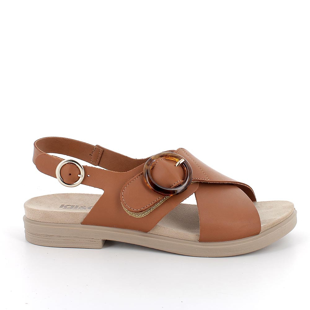 SANDALS FOR WOMAN  BROWN  WITH VELCRO