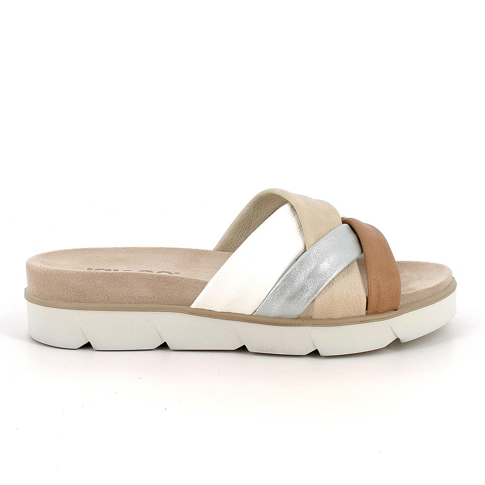 SANDALS FOR WOMAN  WHITE AND BEIGE