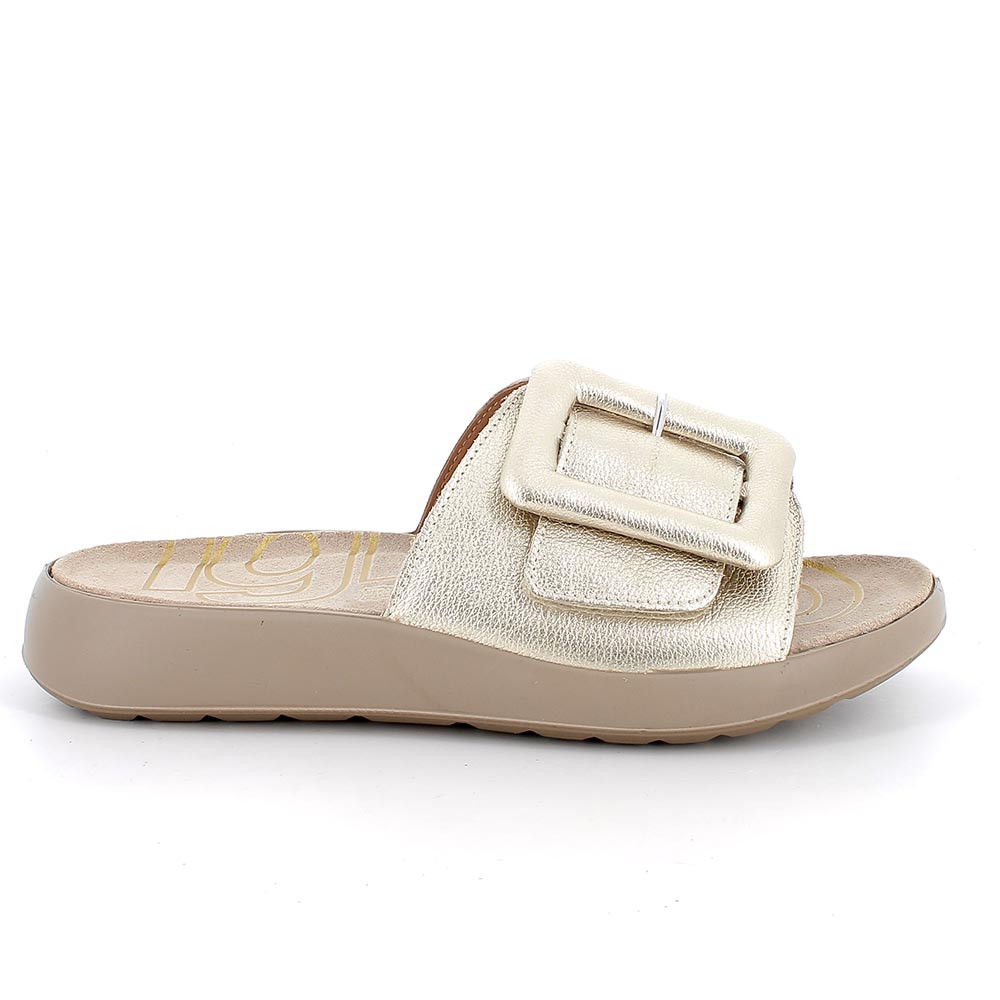 SANDALS FOR WOMAN  PLATINUM  WITH VELCRO