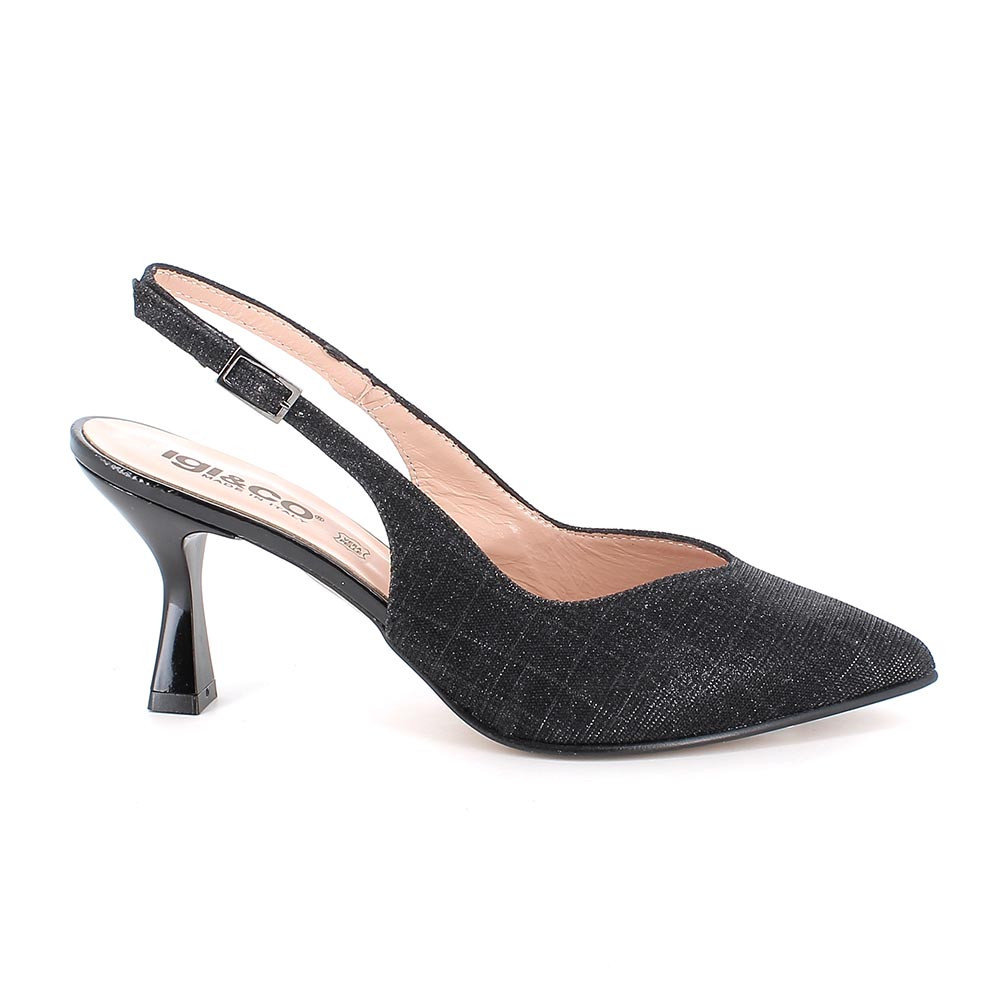 DÉCOLLETÉ WITH HEEL FOR WOMAN   BLACK WITH BUCKLE