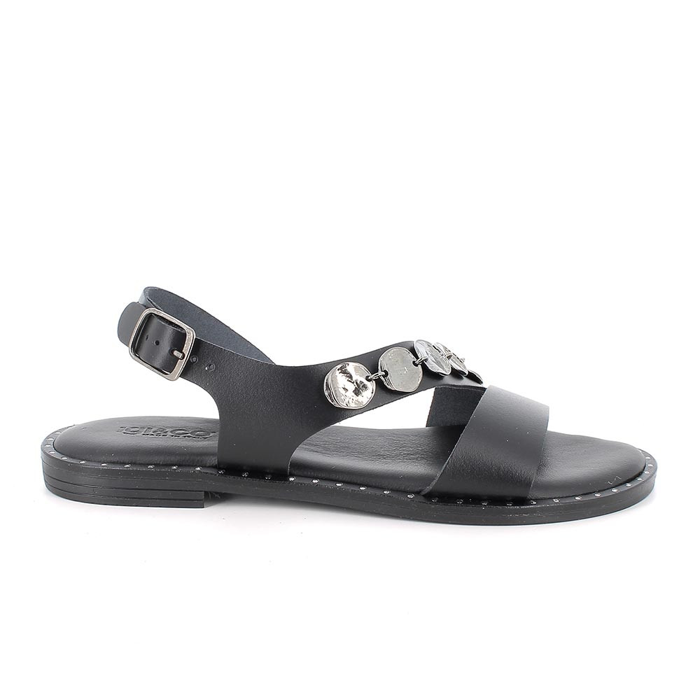 SANDALS FOR WOMAN  BLACK  WITH BUCKLE