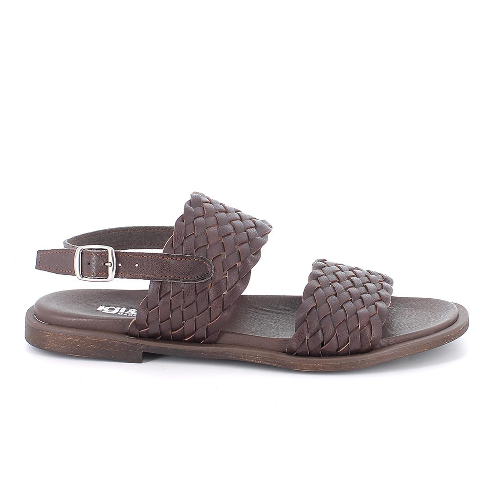 SANDALS FOR WOMAN  BROWN   WITH BUCKLE