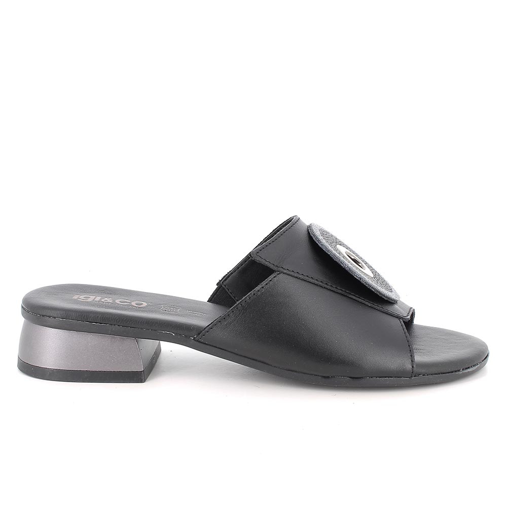 SANDALS WITH HEEL FOR WOMAN   BLACK