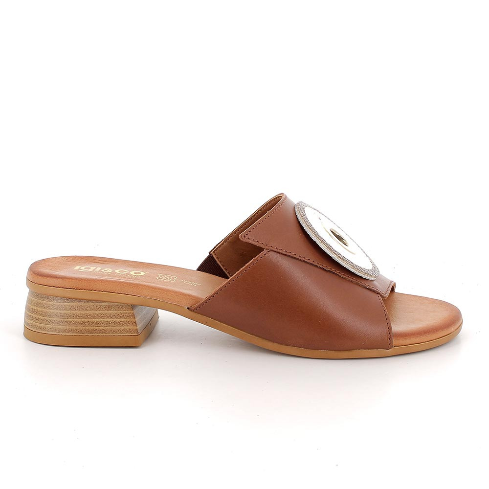 SANDALS WITH HEEL FOR WOMAN  BROWN