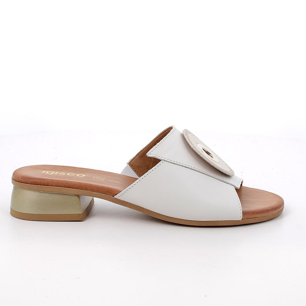 SANDALS WITH HEEL FOR WOMAN  WHITE