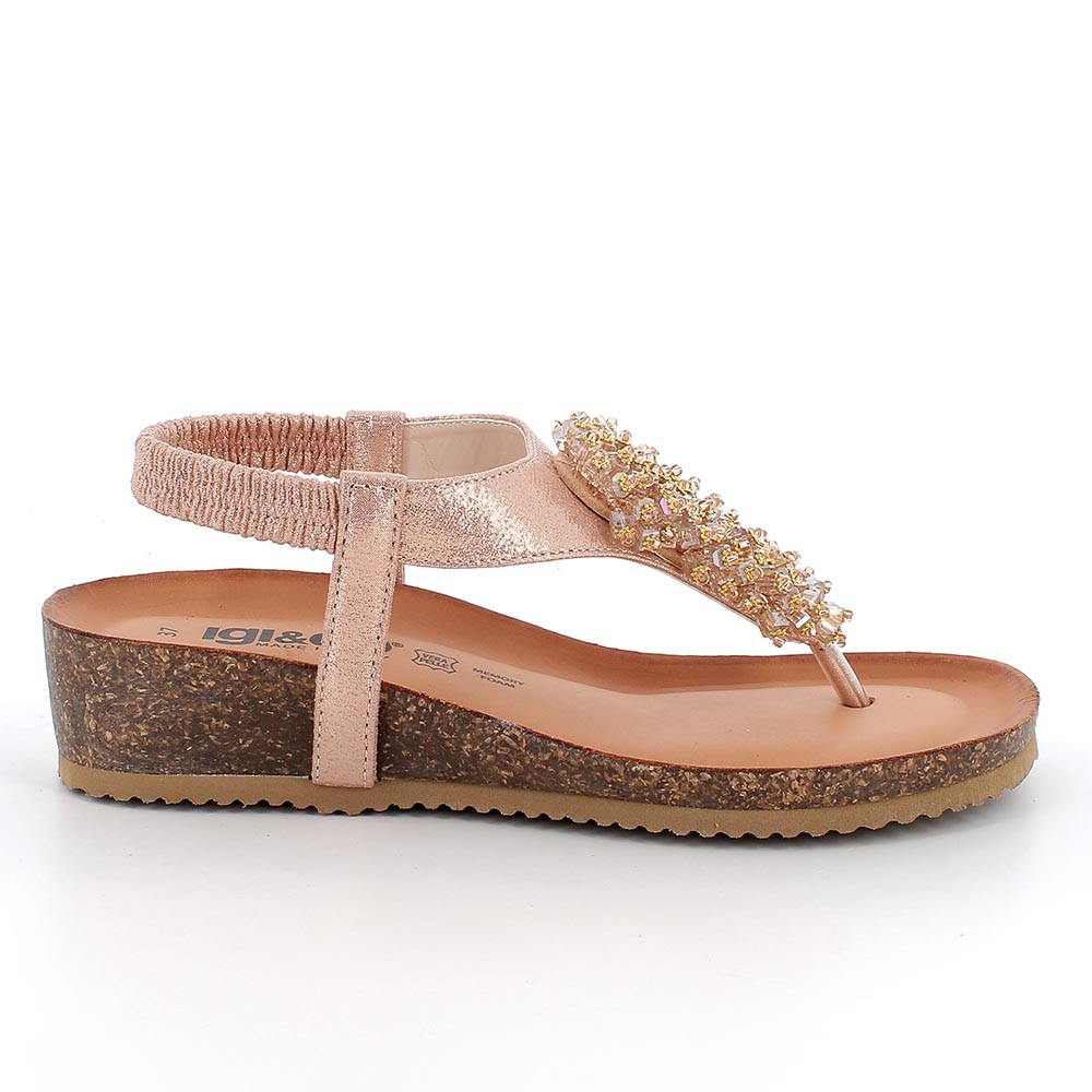 FLIP FLOP SANDALS FOR WOMAN  PINK WITH ELASTIC