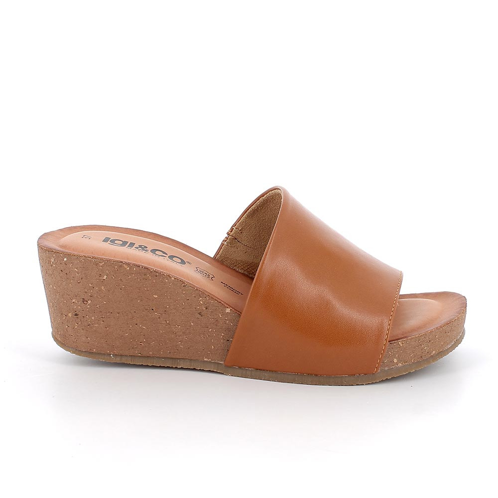 SANDALS WITH WEDGE FOR WOMAN  BROWN
