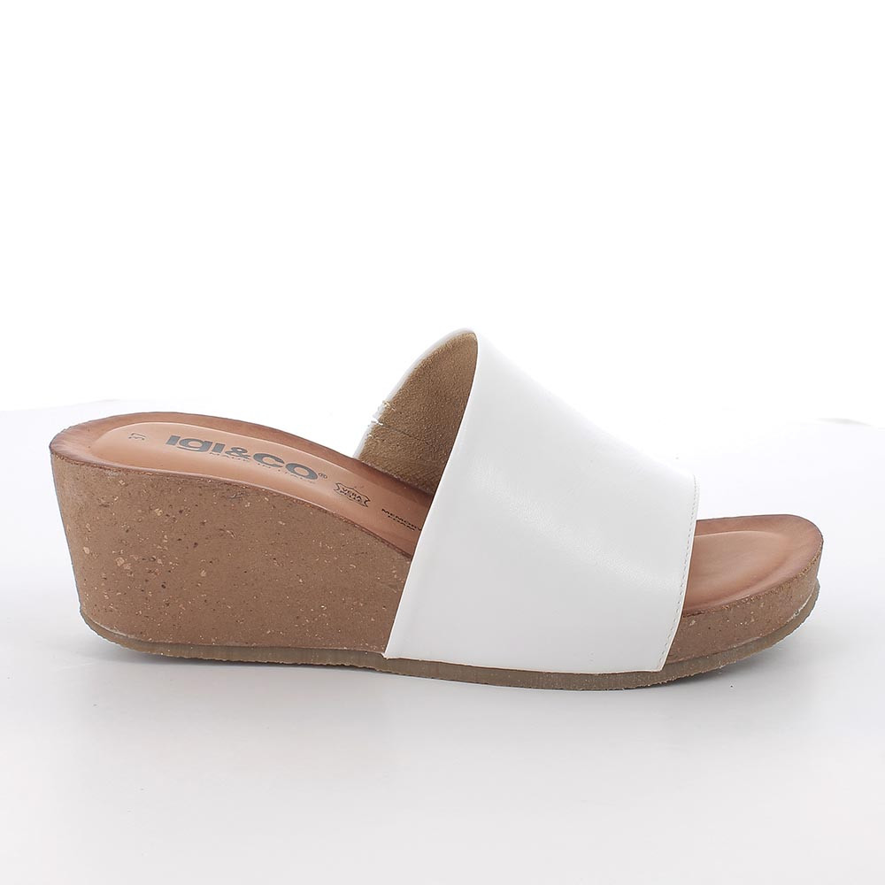 SANDALS WITH WEDGE FOR WOMAN   WHITE